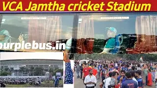 Nagpur me Ind Vs Aus  VCA  jamtha Stadium Cricket Match dekhne aaye Puri duniya se log