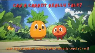 Talking Carrot in a Magic Garden 🌈 | Fun Animated Story for Kids | Healthy Veggie Adventure!