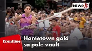 EJ Obiena, wagi ng gold sa World Pole Vault Challenge sa Makati | Frontline Pilipinas