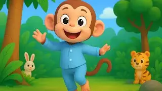 Bandar Mama Pehan Pajama Song 🎵 | Cute Monkey 3D Cartoon | Hindi Rhymes