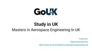 Masters in Aerospace Engineering In UK