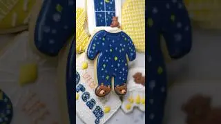 💙🍪 Cute Cookie Onesie #royalicing #oddlysatisfying #cookiedecorating #decoratedcookies #shorts