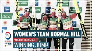 Austria claims dramatic gold | Women&rsquo;s Team NH | 2021 FIS Nordic World Ski Championships