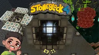 Let's Play | Antimatter, Dragon Milking, Draconic Evolution | Ep. 11 | Minecraft | Stoneblock 4