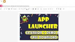 App Launcher Extension and Demo Aia File for Kodular free