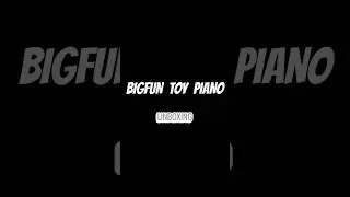 🎹 UNBOXING the BIGFUN Toy Piano 🎶 | Cute Mini Piano for Kids & Beginners!