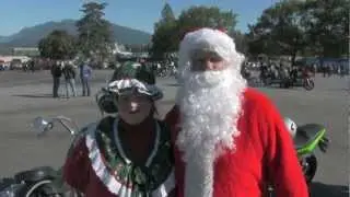 The 34th Vancouver Motorcycle Christmas Toy Run Trailer 2012