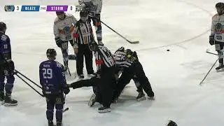 Mike Kennedy vs Jake Durflinger EIHL fight 12-1-25