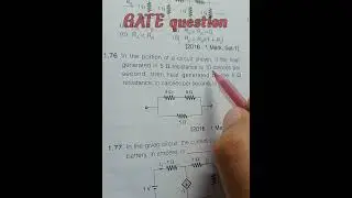 Electrical Gate questions iisc banglore #crackgateexam #gate2024preparation #gateexam