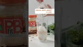 Peanut Butter Green Smoothie #PBfit #PeanutButter #PowderedPeanutButter #PeanutButterLover