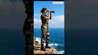 Indian lady soldier saves elderly woman from Piranha in flood 😭 #ai #army #rescue