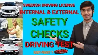 SWEDISH DRIVING LICENSE: SAFETY/SECURITY CHECK & DRIVING TEST/EXAM #mushabbar #SWEDISHDRIVINGLICENSE