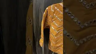 Indya blouse with mirror work #shorts #ytshorts #blousehaul #croptophaul #indyablouse #croptopblouse