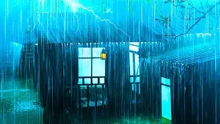 Beat Worries and Sleep Through the Night with Torrential Rain & Powerful Thunder on a Tin Roof
