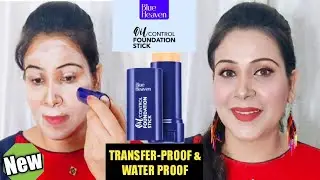 New Blue Heaven Oil Control Foundation Stick For Normal To Oily Skin/Water Proof & Transfer Proof