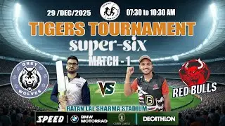 LIVE :TIGERS TOURNAMENT GREY WOLVES VS RED BULLS