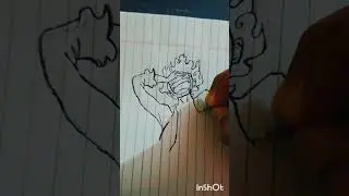 easy Luffy drawing#easy anime drawing # #newsong #anime#shortsvideo #music #rap #one piece#drawing