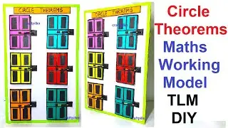 circle theorems - math's working model - tlm model making using cardboard - diy | craftpiller