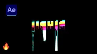 ✅Create Liquid/Water Drop Effect on Text in After Effects Tutorial🔥