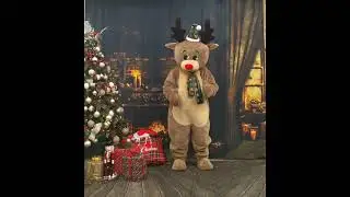 Еленче Руди 4/Deer Rudy 4 #mascotmasters #mascot #christmas #коледа #парти #party #deer #animator