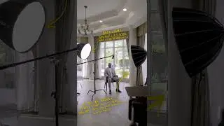 Interview lighting setup