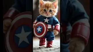 SAD MEOW MEOW SONG KITTENS DRESSED UP AS HEROES