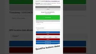 Quick Fire Buttons App Demo