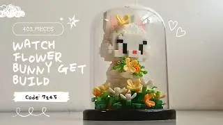 Nanoblocks Speed Build 1.2 Flower Bunny No.7245 | Chao Le Chuang Flower Series | Mini Bricks