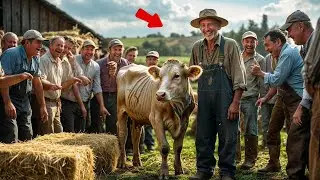 Farmer Is Laughed At For Acquiring A Weak, Old Cow, But His Reason Makes The Crowd Tear Up
