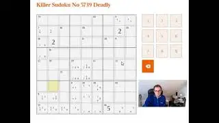 How to solver the Deadly Killer Sudoku in The Times: 25 Nov 17