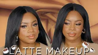 Latte Makeup Tutorial Brown Skin Dark Skin | FALL Makeup 2023