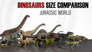 Realistic 3D Dinosaur Size Comparison | The Deadliest Predators Ever Walked the Earth
