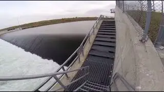 Exploring Carseland Weir - Security Gate Left Open