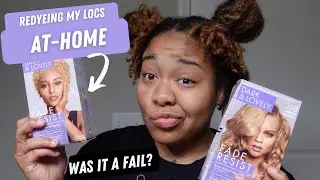 DIY HAIR COLOR | REDYEING MY LOCS BLONDE (AT HOME EDITION) | DARK & LOVELY + WRAPALOC STYLE