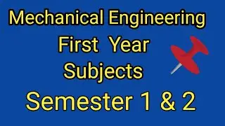 Mechanical Engineering First year Subjects