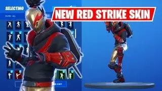 NEW RED STRIKE STARTER PACK SKIN SHOWCASED WITH MANY EMOTES