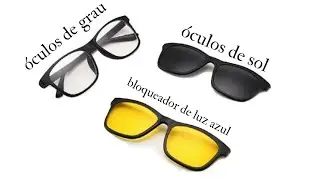 Unboxing Arma&ccedil;&atilde;o &Oacute;culos de Grau tr&ecirc;s em um 3 em 1