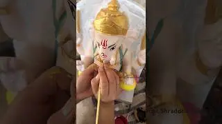 Painting old marble murti #shorts #trending #viralvideo #youtubeshorts #art #ganpati #artist #reels