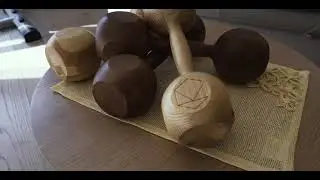 Exclusive wooden dumbbells - OK Sports