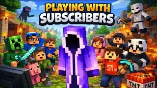 Minecraft Playing With Subscribers ❤️ | OP Fun & Chaos #minecraft #viral #shorts #live