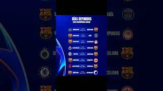 Fecha de los partidos de FC Barcelona en champions league 2025-2026 #elalfaeljefe #championsleague