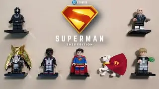 LEGO MINIFIGURE HEROES SUPERMAN 2025 EDITION! Unlicensed Toy Figure ASMR Build Up