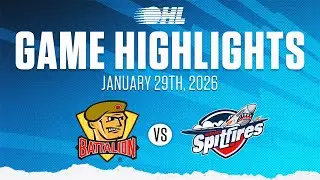 Основные моменты матча OHL: North Bay Battalion против Windsor Spitfires, 29 января 2026 г.