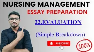 22. Оценка в управлении | Определение, этапы, методы и роль медсестры | NN4U