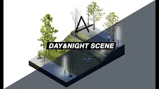 TUTORIAL - Night axonometry scene post-production in photoshop TIPS