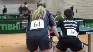 Tischtennis Bayerische Meisterschaften 2013 Altoetting Mixed 52 Hoffmann Heiss Brickl Liebchen