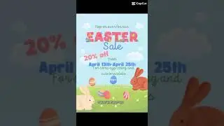 Our Easter Sale from April 13th-April 25th where everything is 20% off hurry before it&rsquo;s too late!!
