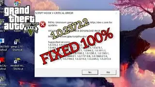 How to fix script hook v eror critical in GTA 5 after update | Downgrade GTA 5