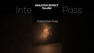 Molotov fire In Houdini | Houdini tutorial #vfxartist #cgi #houdini