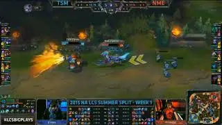 Flaresz Hecarim 1v1 Kill onto Dyrus Rumble  - TSM vs NME